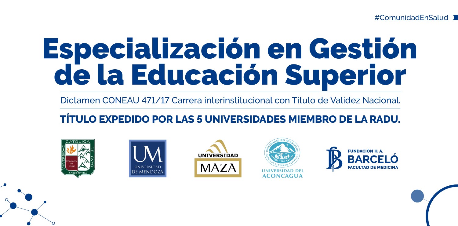 Especialización en Gestión de la Educación Superior (RADU)