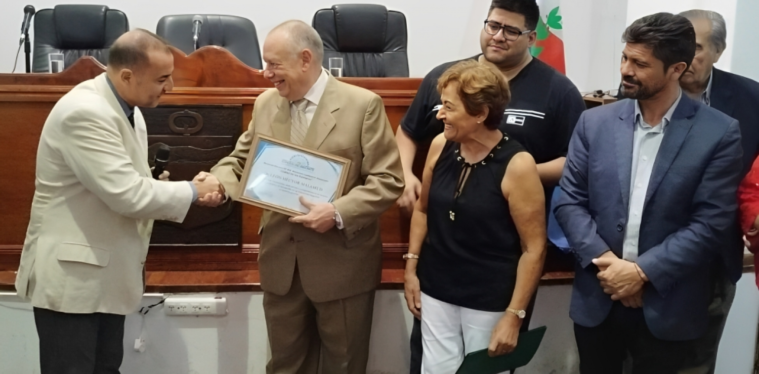 El Dr. Malamud fue reconocido como Ciudadano Destacado