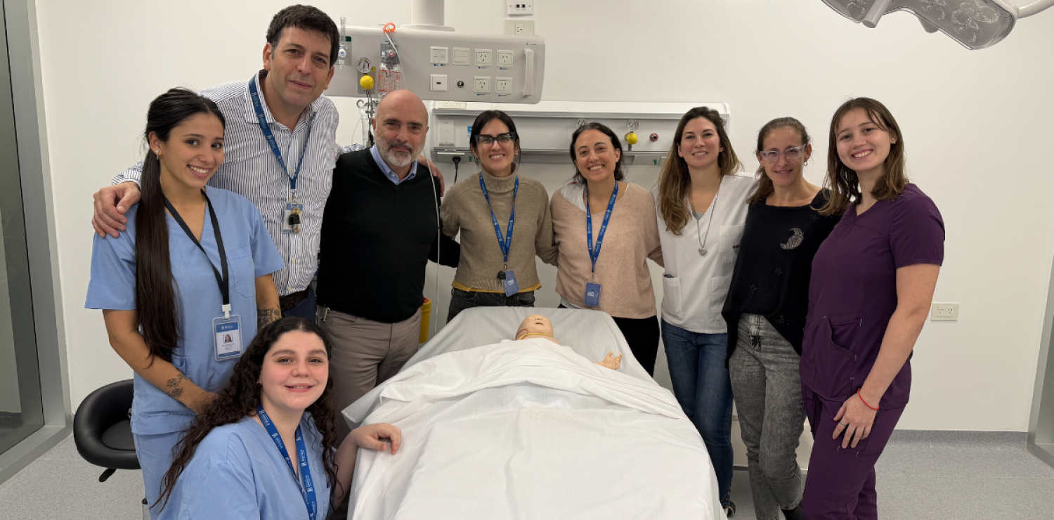 Claudio José Perretta visitó el Centro de Simulación Barceló